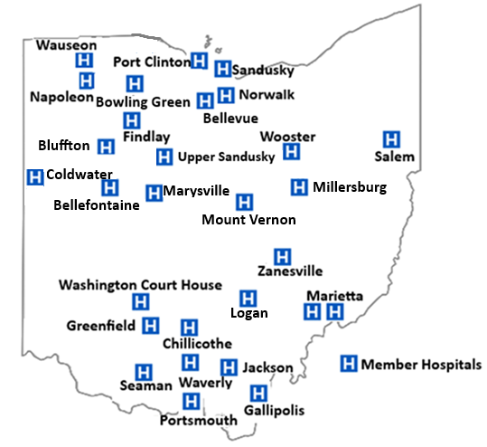 Map of the OHVN network
