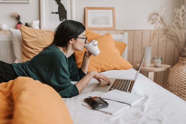 pexels-vlada-karpovich-4050415 Woman reviewing healthcare information on MyChart