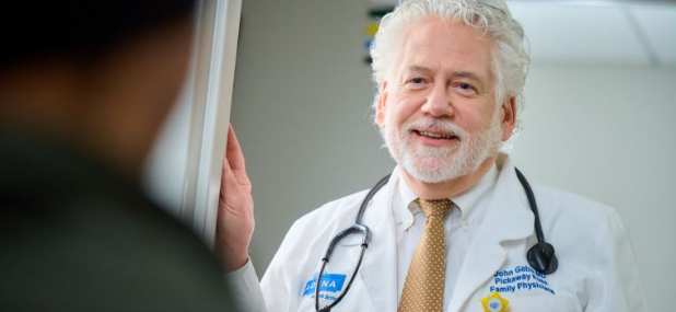 An Adena Health Primary Care Provider, talking to a patient.