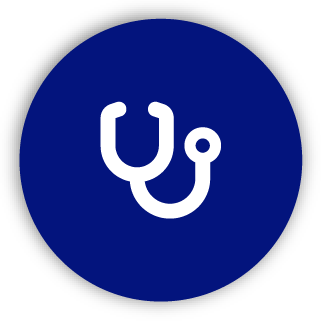 Icon of a stethoscope.
