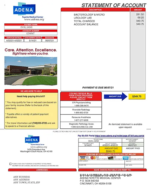 Adena Fayette Medical Center Pay My Bill