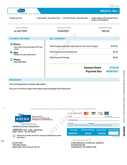 Adena Fayette Medical Center Pay My Med Surg Assoc. Bill Adena Fayette Medical Center Pay My Med Surg Assoc. Bill